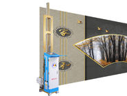 5m Raylı Dikey Duvar Baskı Makinesi Diatom Çamur Duvarı İçin Çift 4 Renk