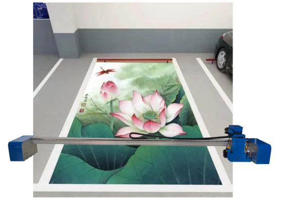 Zemin Zemin Park Alanı 2.4m Çok İşlevli Düz Yataklı Yazıcı 3d Resim 2880 Dpi Uv Mürekkep